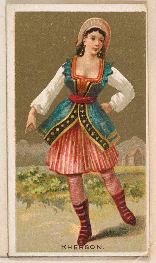 Woman in Kherson Traditional Dress