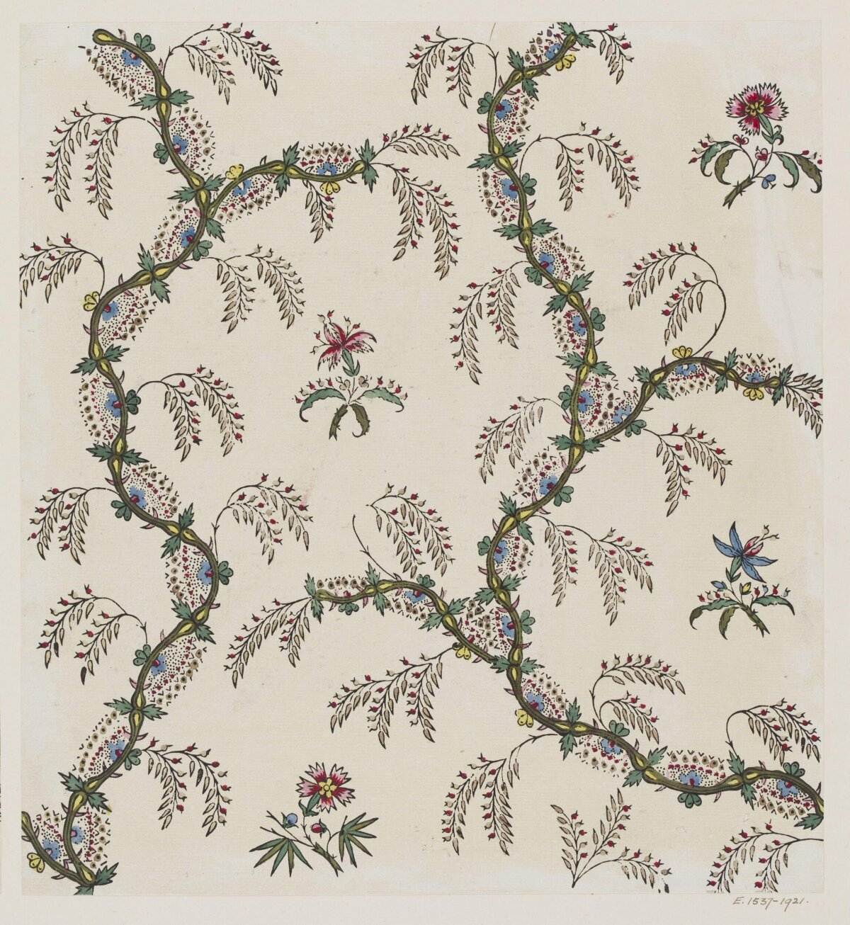 Vintage Floral Textile Pattern Design