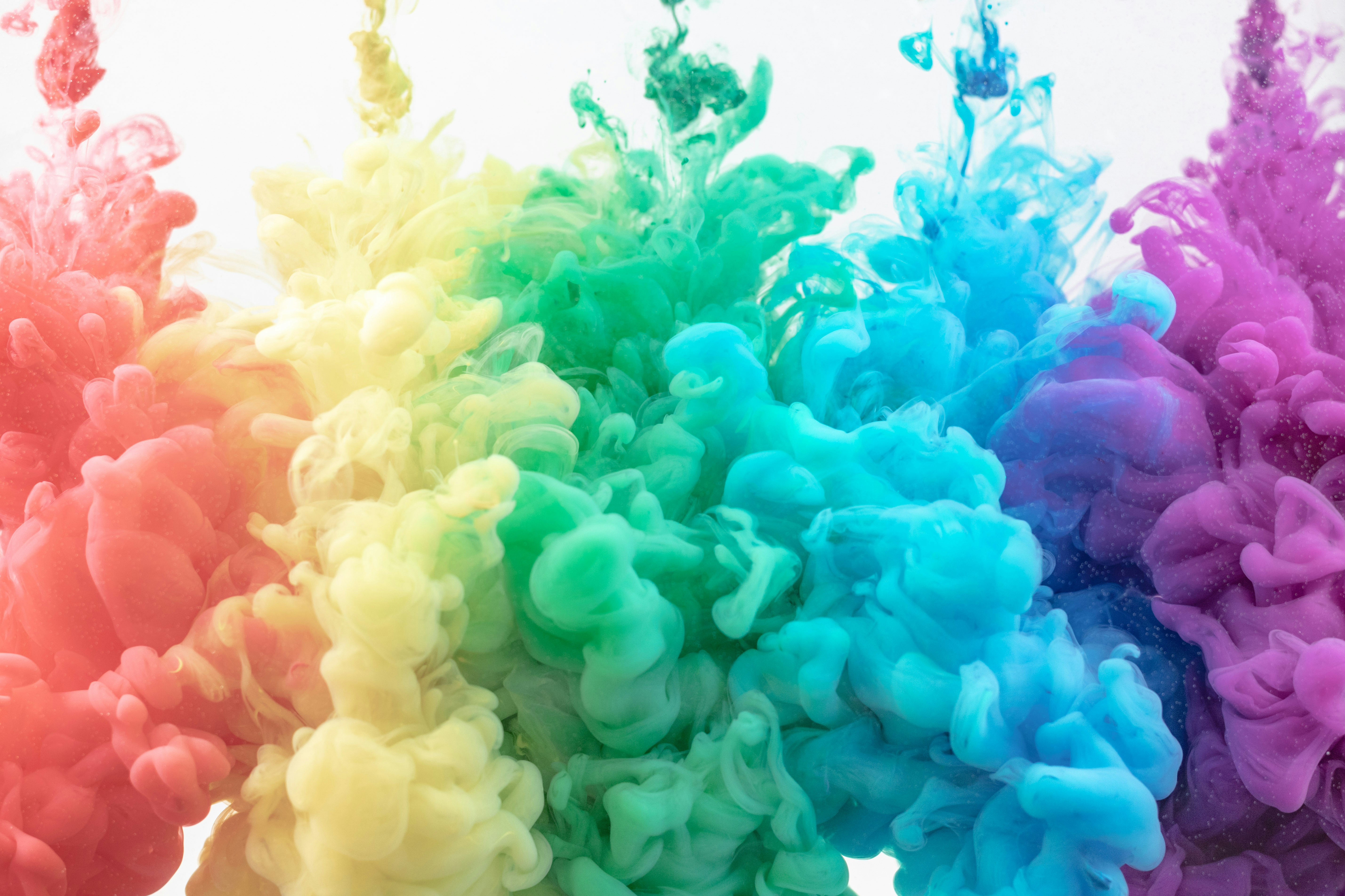Colorful Ink Diffusing in Water