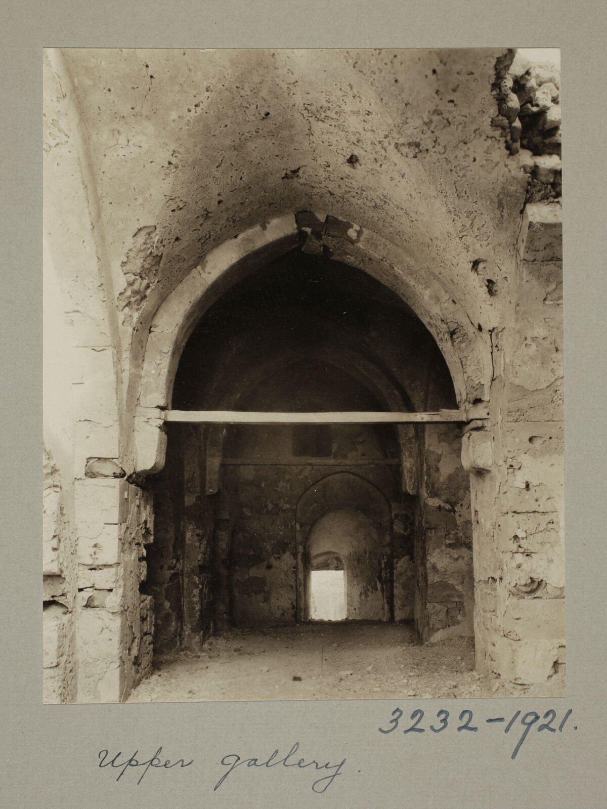 1921 Upper Gallery Ruins