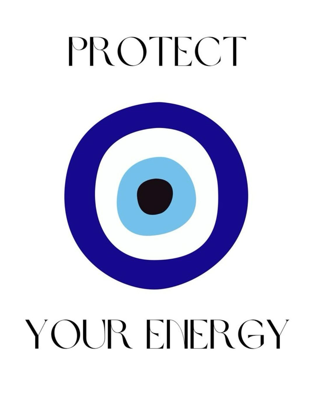 Protect Your Energy Evil Eye Poster