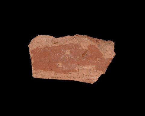 Broken Red Pottery Fragment