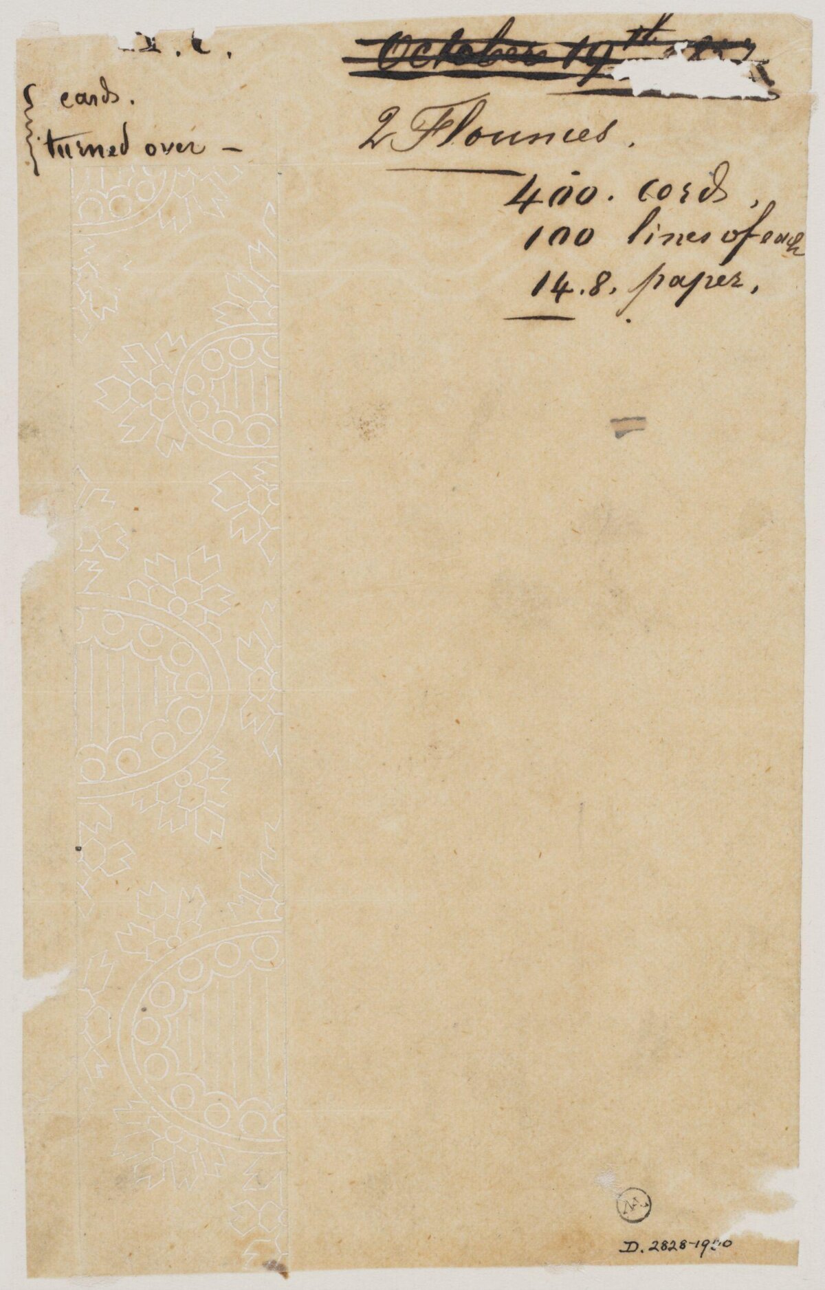 Vintage Handwritten Note on Old Paper