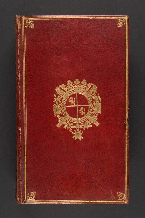 Antique Red Leather Book Cover