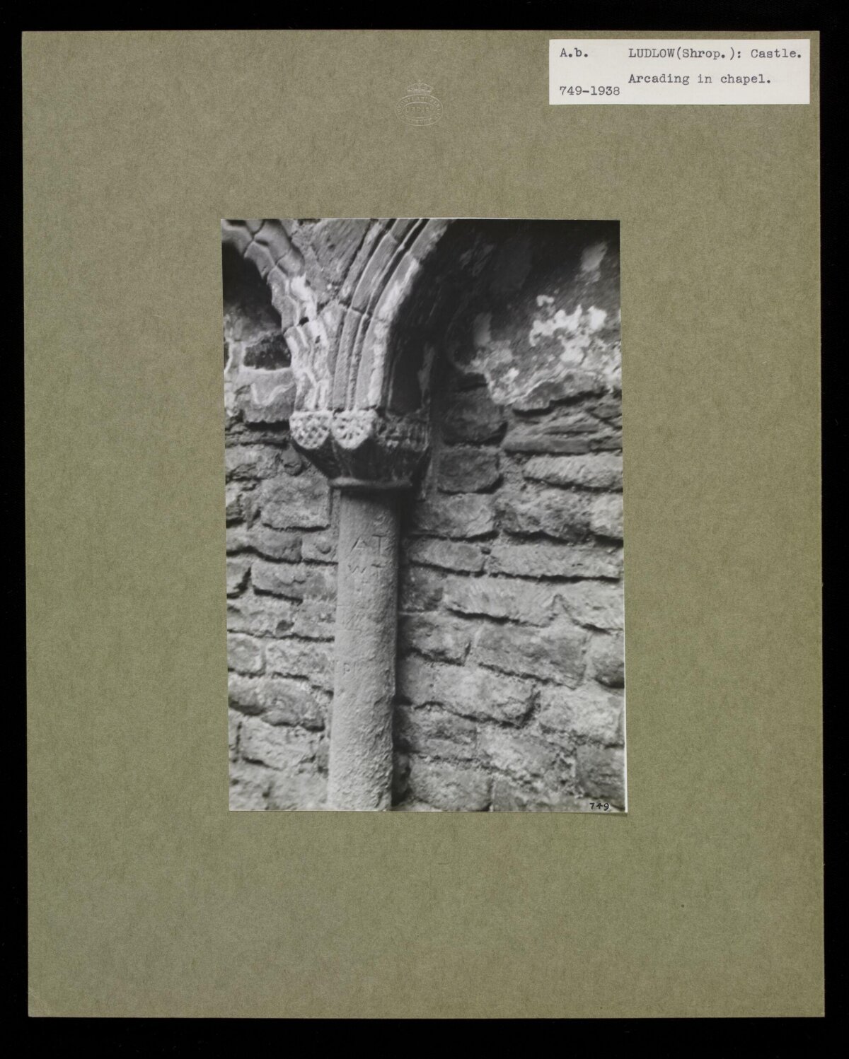 Arcading in Ludlow Castle Chapel