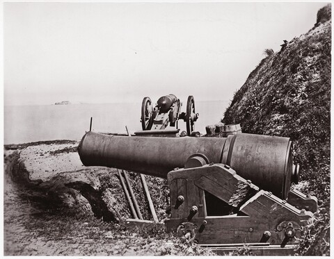 Coastal Defense Cannons on Cliff