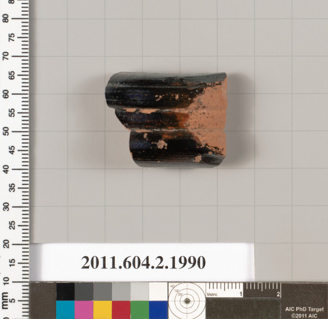Ancient Black Glazed Ceramic Shard