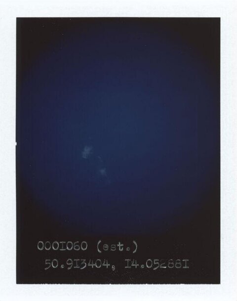 Polaroid Aerial View With Coordinates