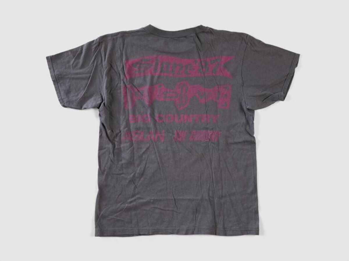 Faded Printed Gray Short Sleeve T-shirt