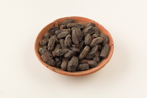 Dried Medicinal Herbs in Clay Bowl