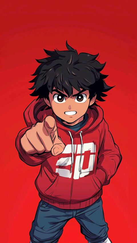 Anime Boy Pointing At Viewer