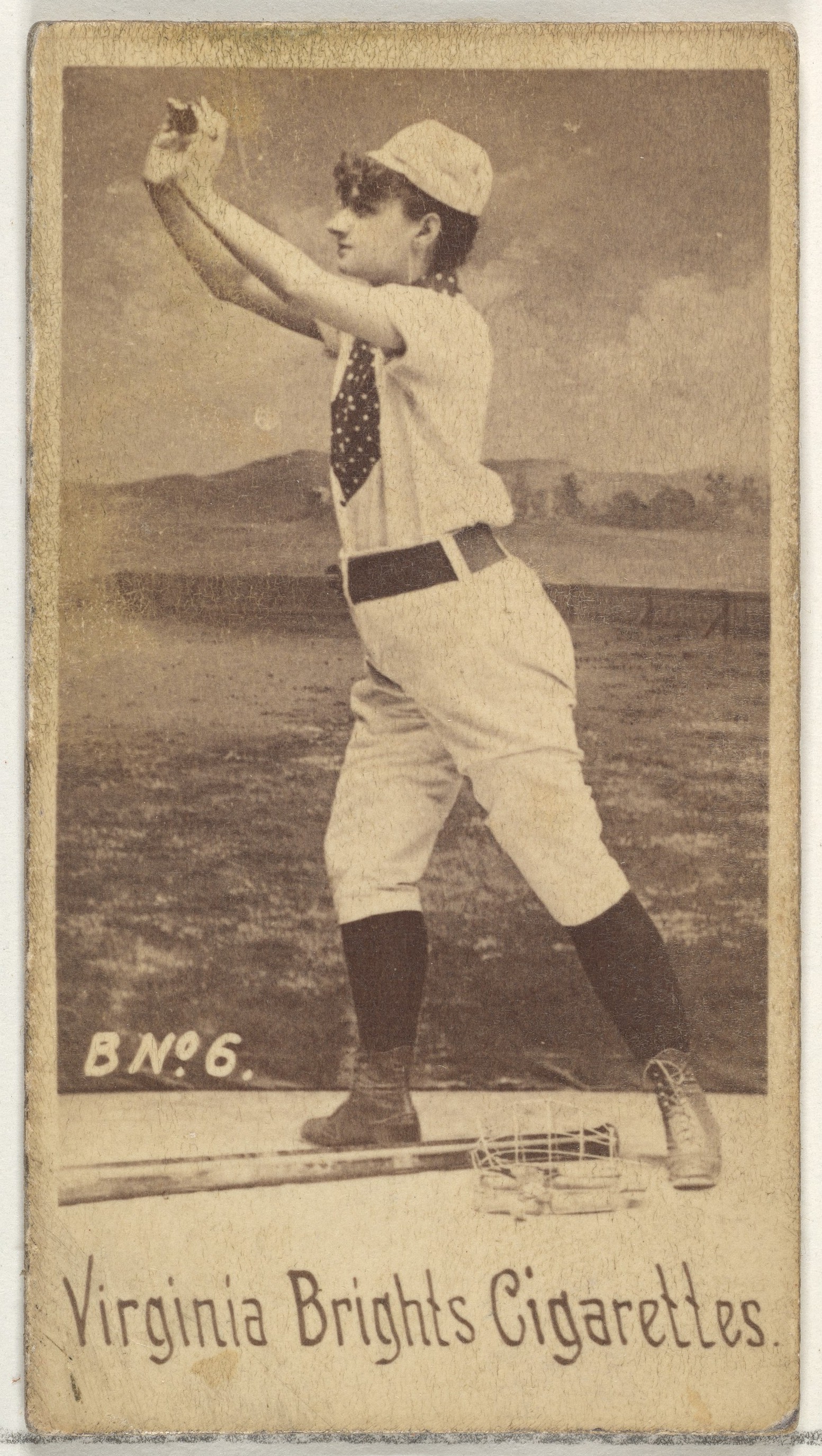 Vintage Baseball Player Cigarette Card
