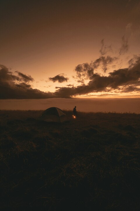 Highland Camping at Dusk