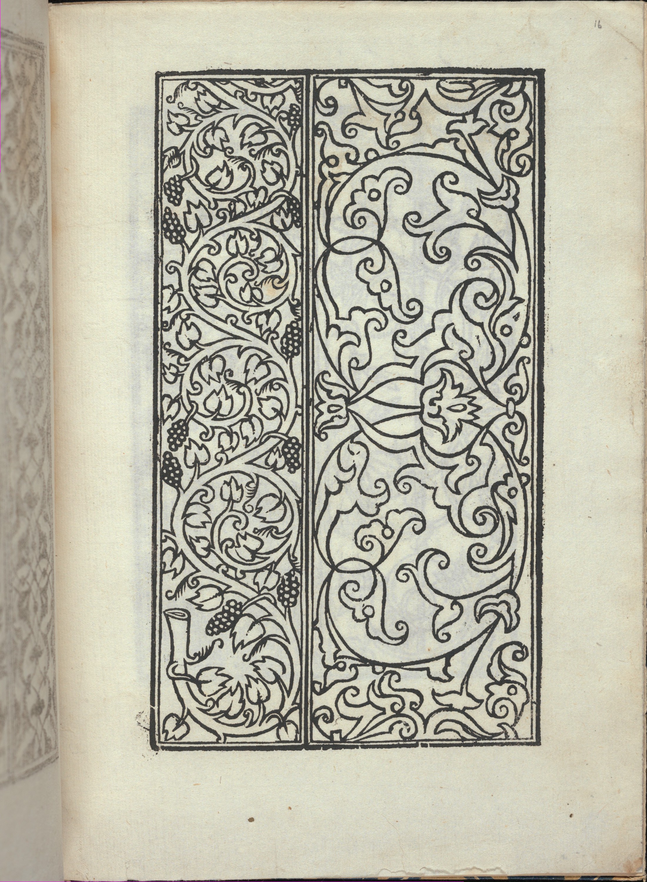 Vintage Ornamental Woodcut Pattern