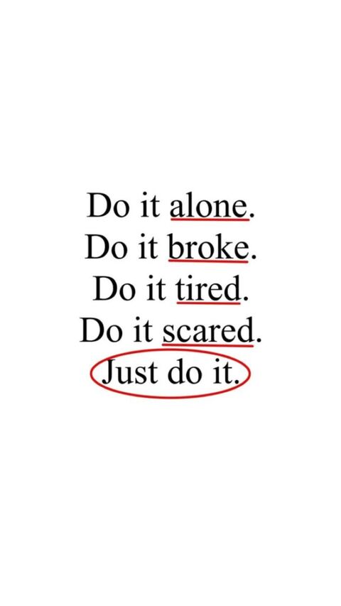 Just Do It Motivational Quote