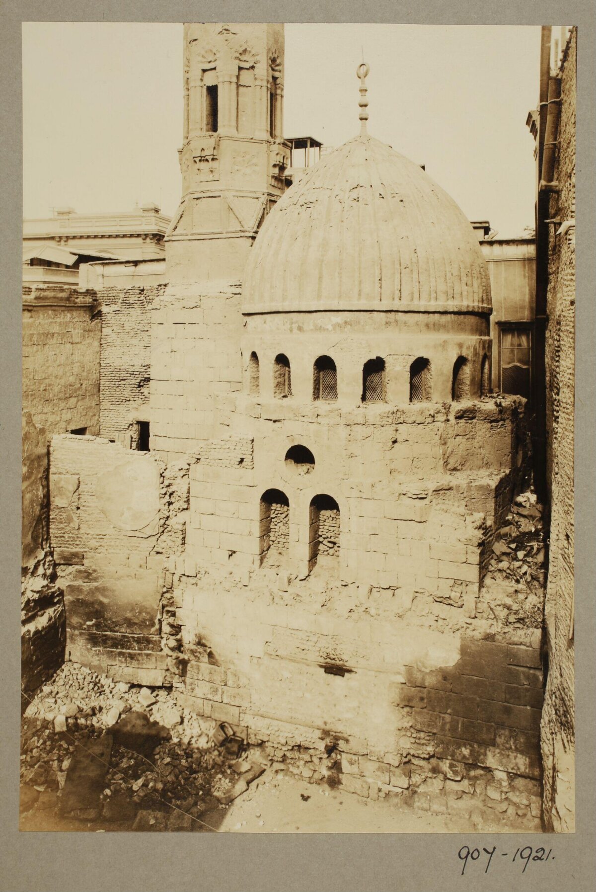 Vintage Photo of Stone Domed Mausoleum