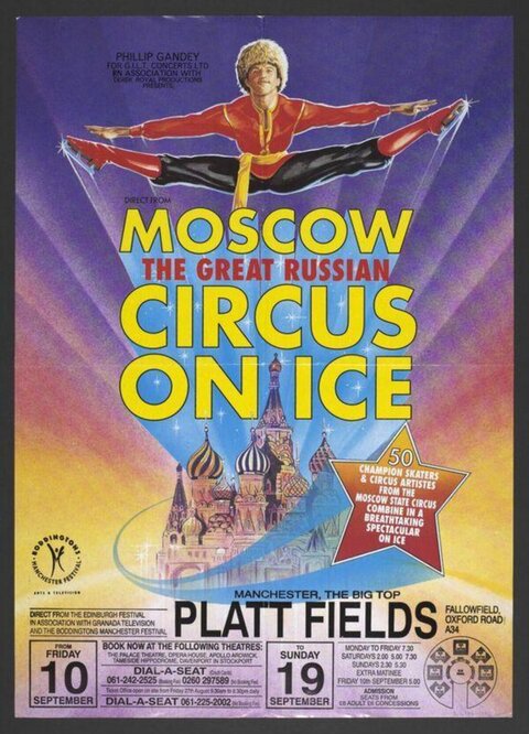 Moscow Circus on Ice Show Poster