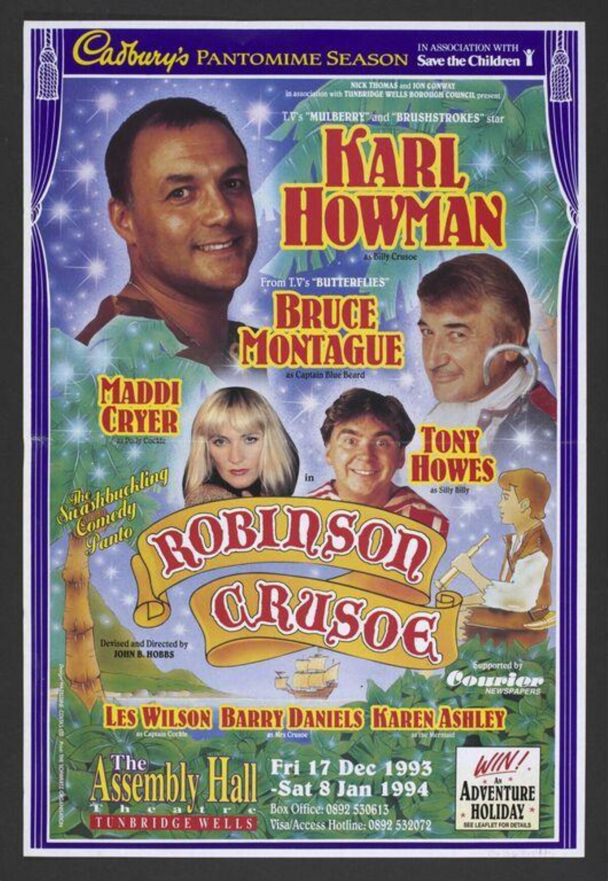 1993 Robinson Crusoe Pantomime Poster