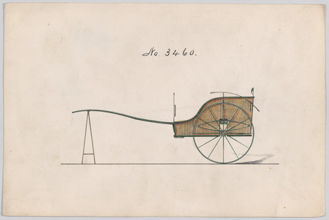 Vintage Horse-drawn Carriage Design Drawing