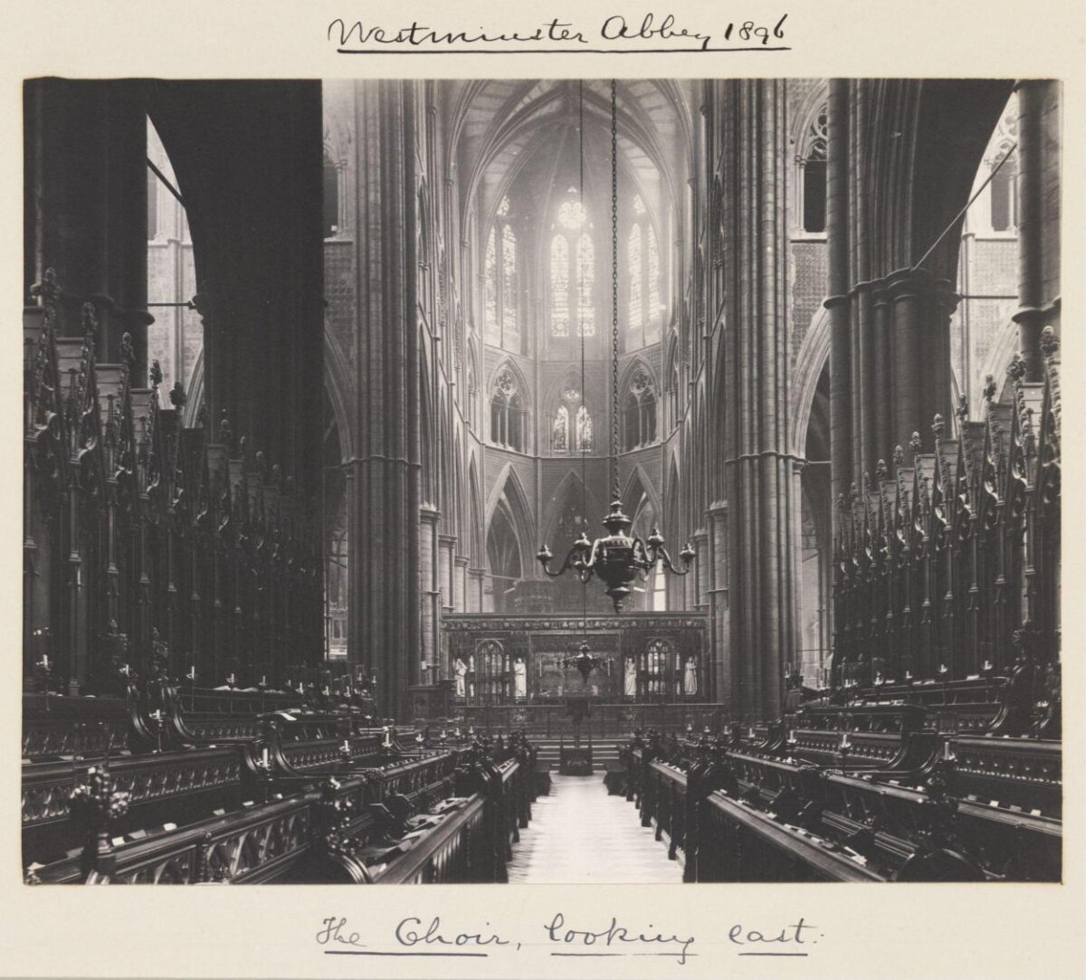 1896 Westminster Abbey Choir Interior