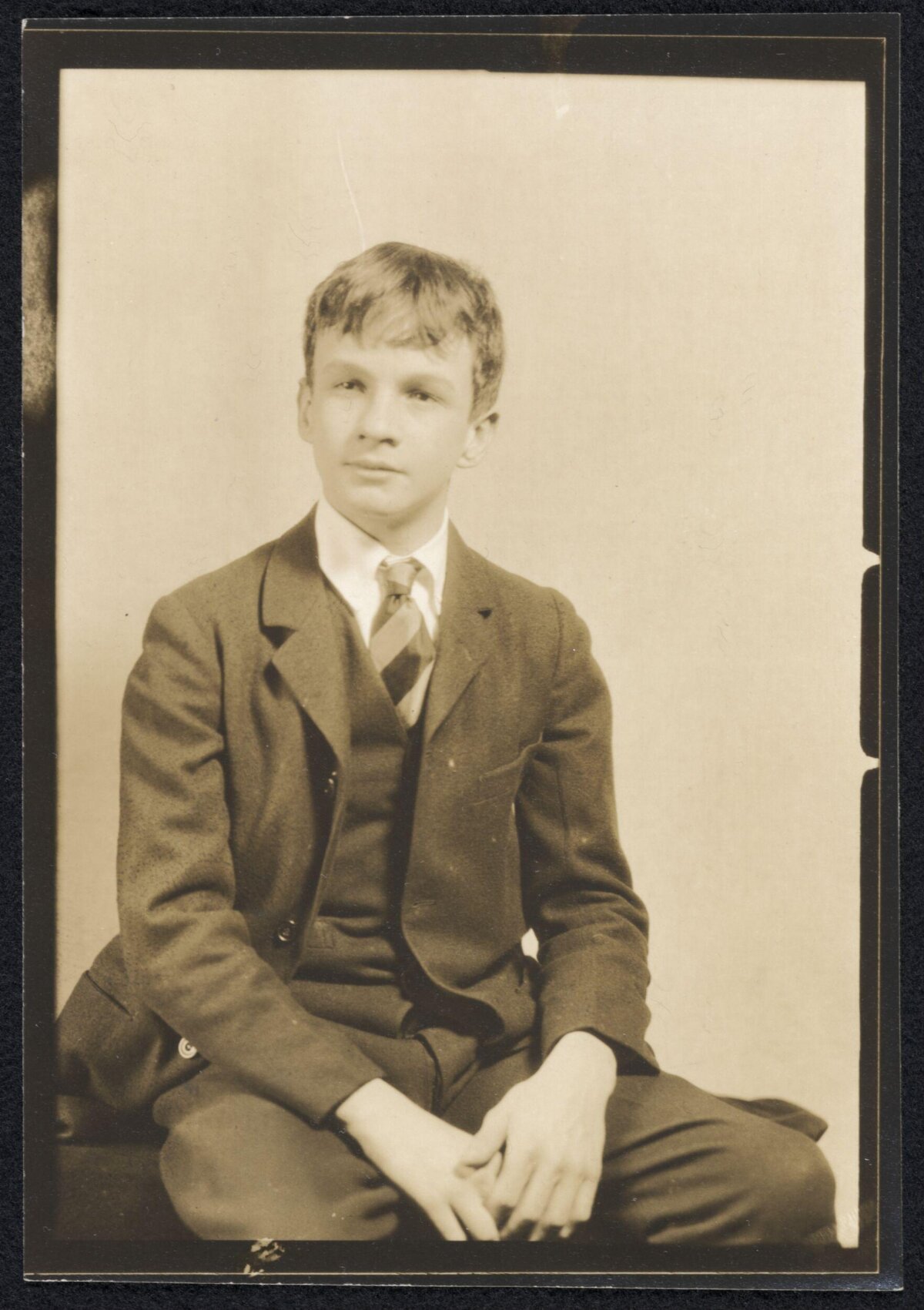 Vintage Studio Portrait of Young Man