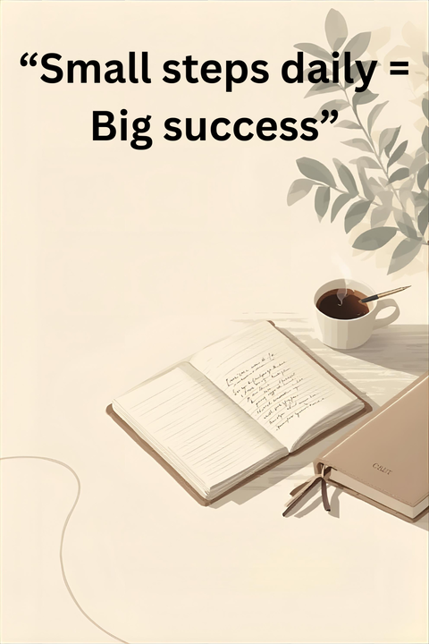 Small Steps Big Success Motivational Quote