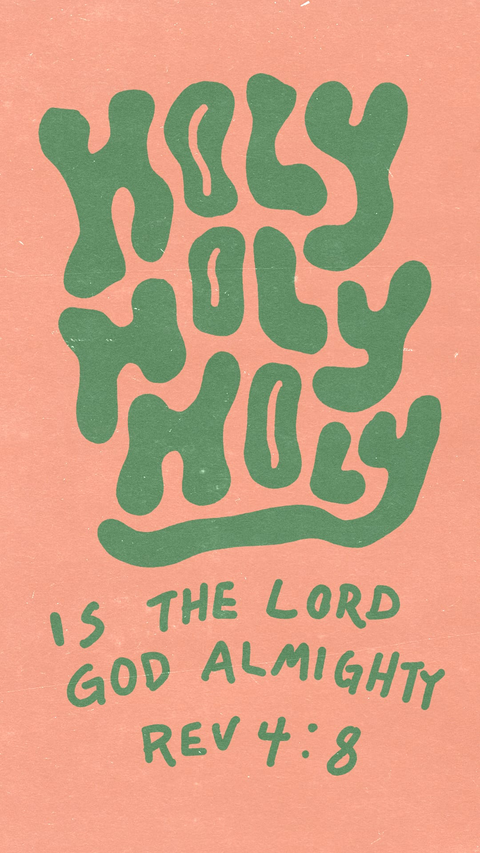 Holy Holy Holy Bible Verse Art
