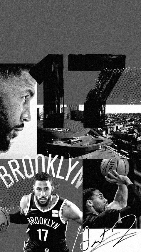 Brooklyn Nets Number 17 Player Graphic