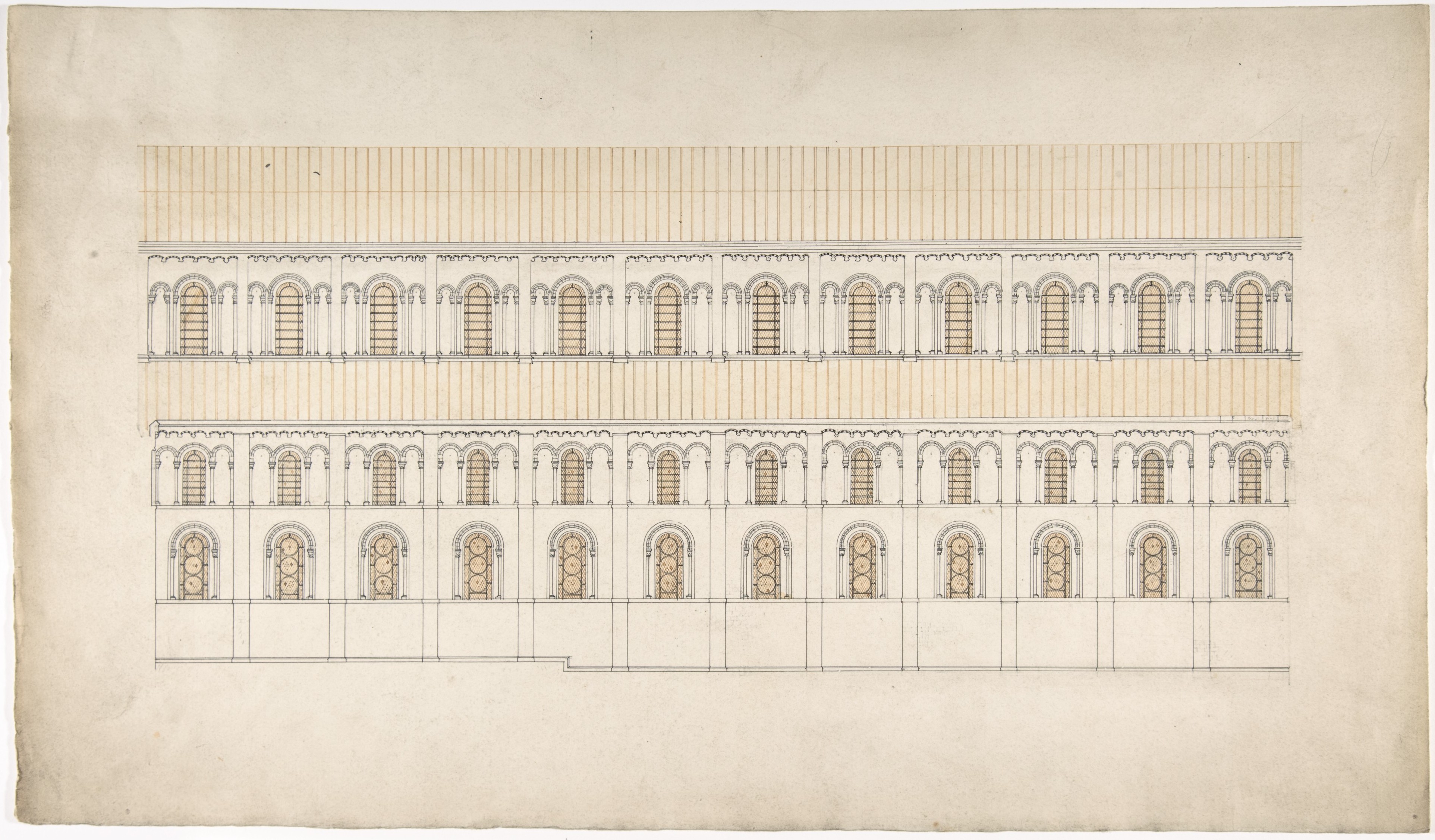 Architectural Side Elevation Drawing