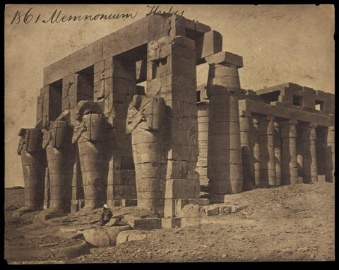 1861 Memnonium Ruins at Thebes