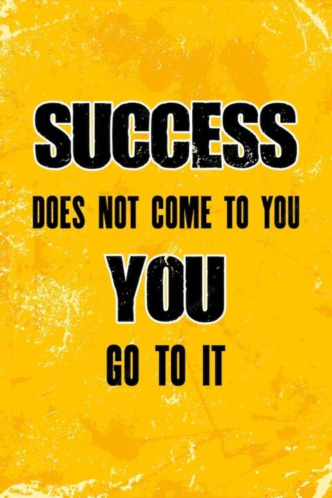 Motivational Success Quote Poster