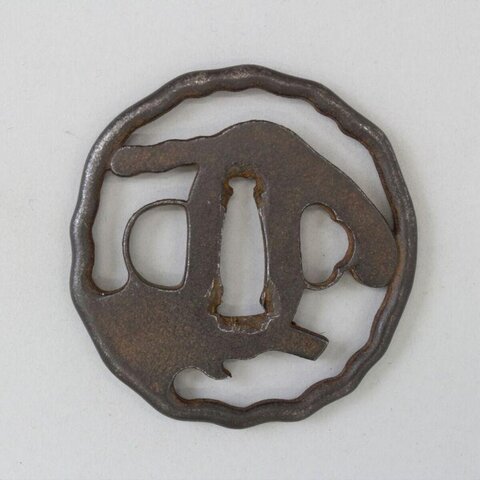 Iron Openwork Japanese Sword Guard