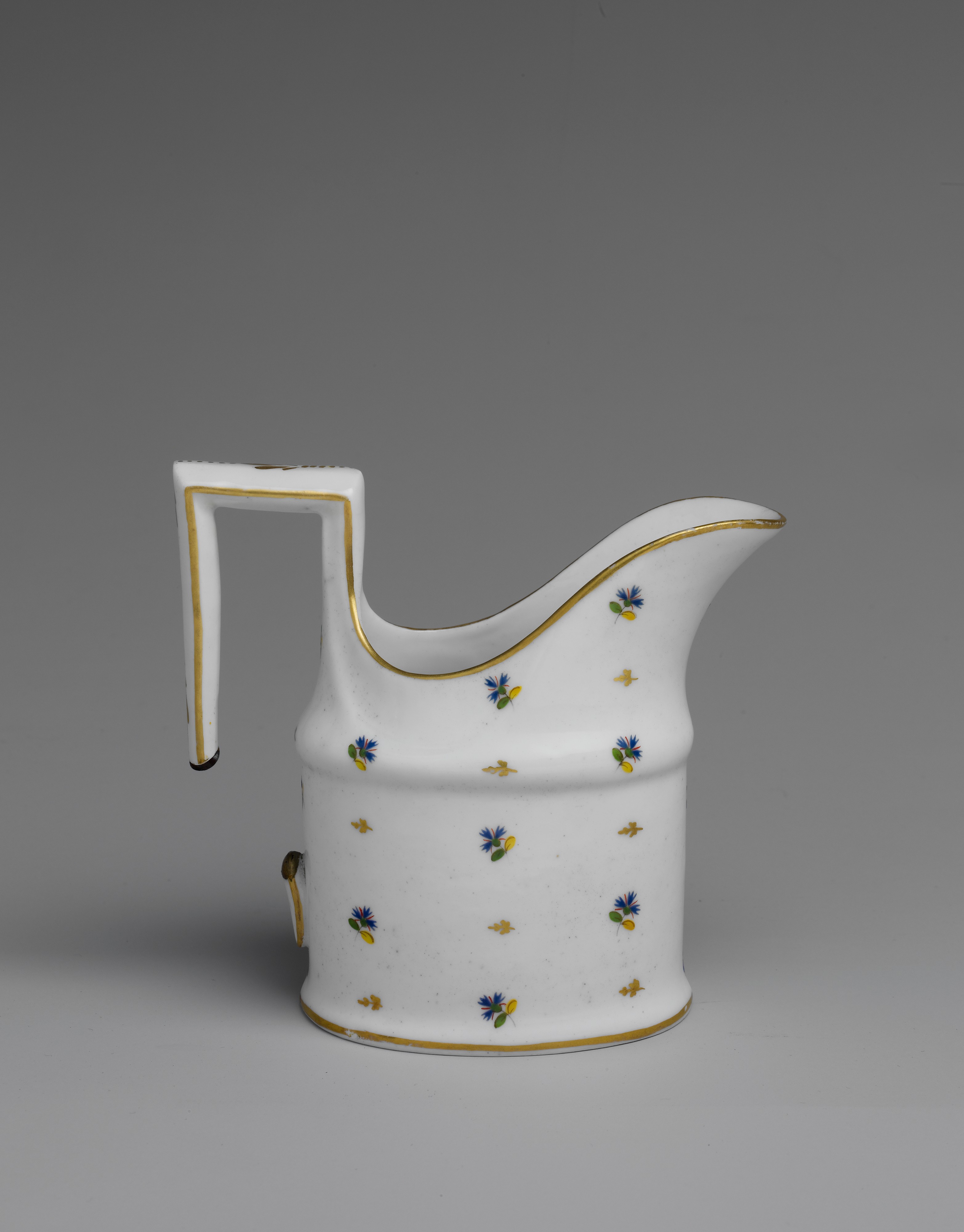 Floral Gilded Porcelain Pitcher