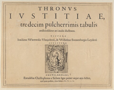 1606 Thronus Iustitiae Title Page