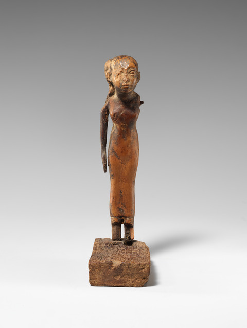 Ancient Wooden Female Figurine
