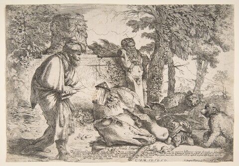 Etching of Diogenes the Cynic