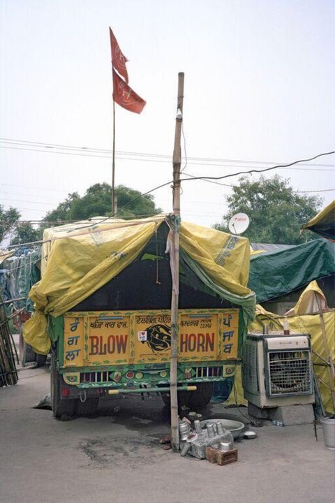 Decorated Indian Truck Rear View