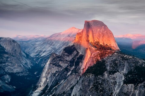 Yosemite Half Dome at Sunset