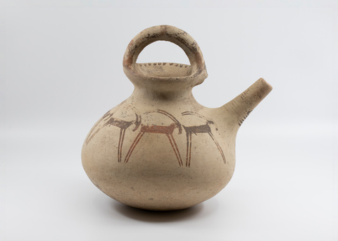 Painted Ancient Pottery Jug
