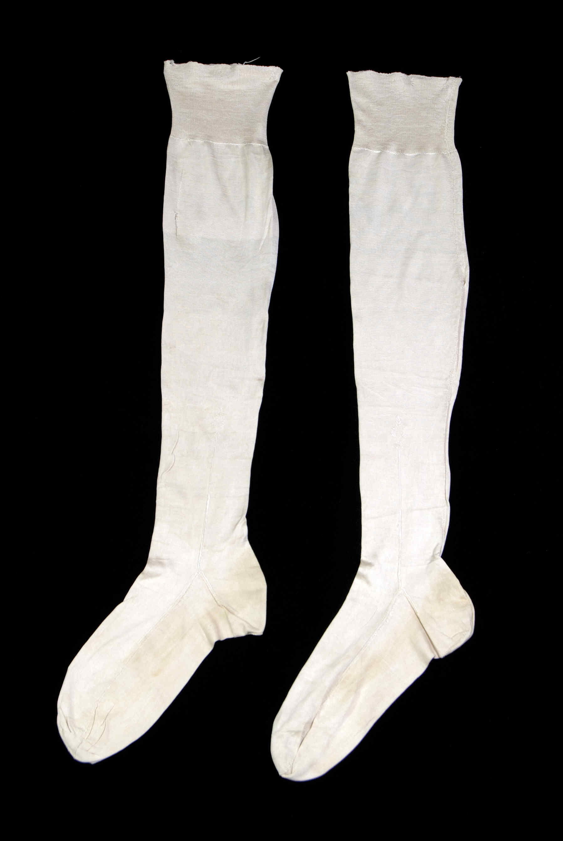 Pair of White Long Stockings