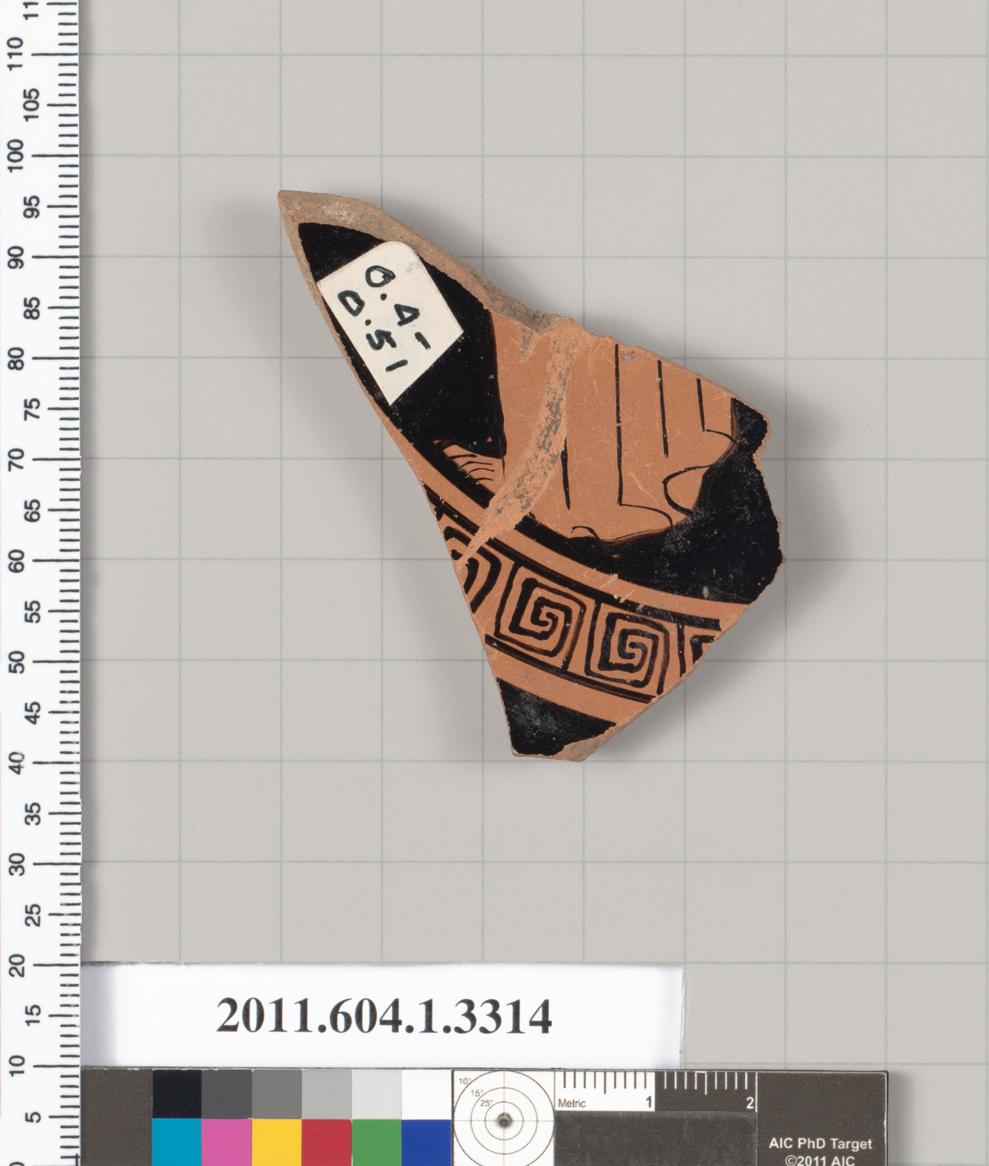 Ancient Pottery Fragment Specimen