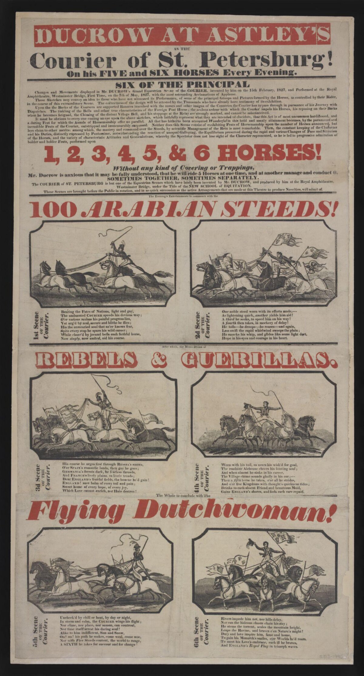 19th Century Circus Performance Poster