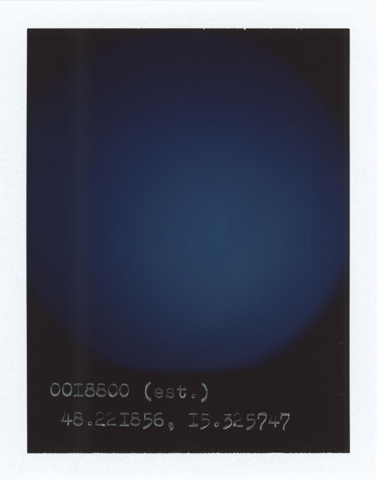 Dark Vignette with Handwritten Coordinates