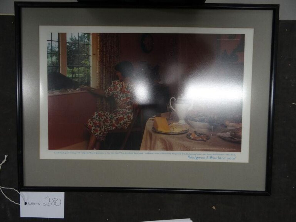 Framed Wedgwood Advertising Print