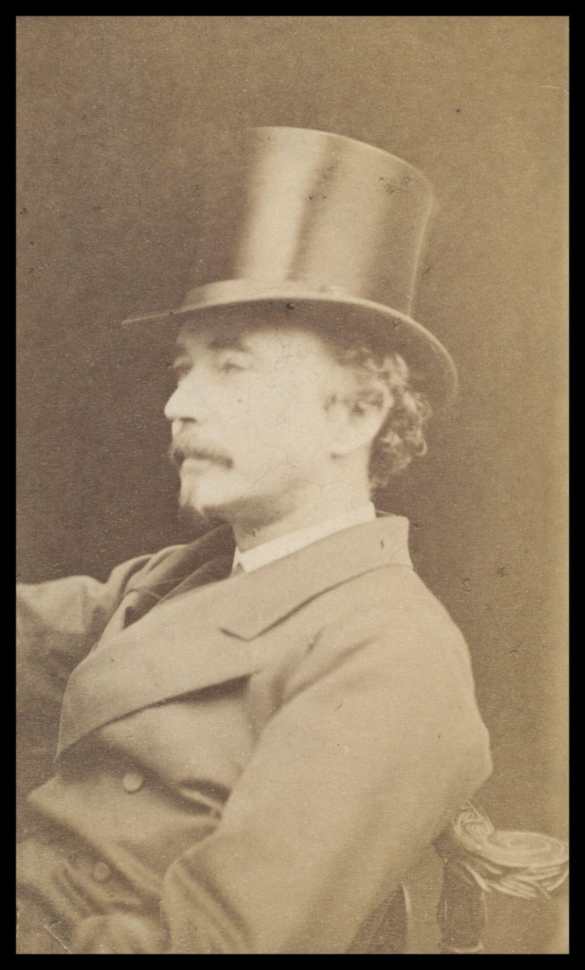Vintage Portrait of Man in Top Hat