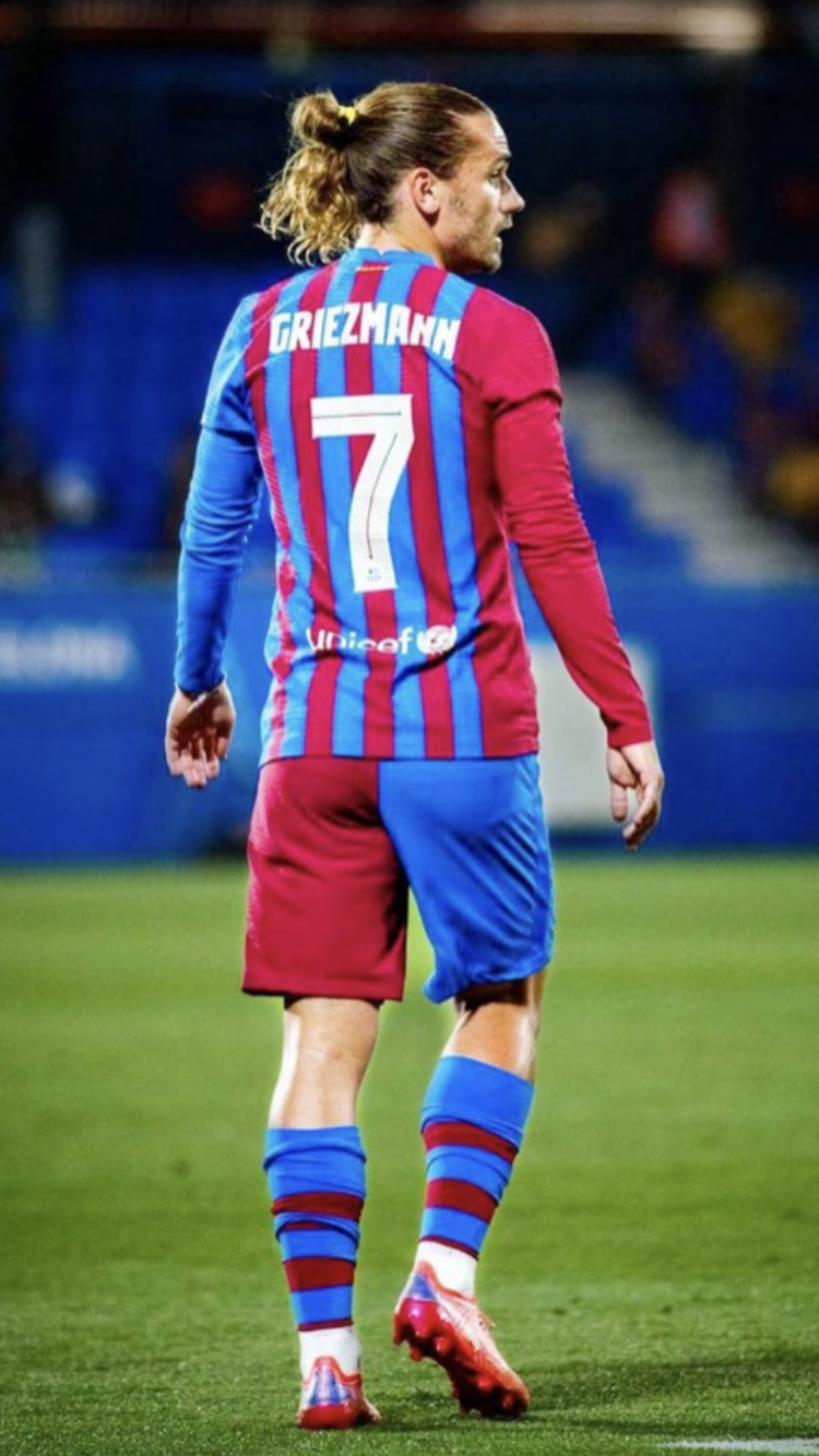 Antoine Griezmann on Football Pitch