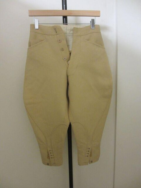 Beige Cropped Riding Breeches