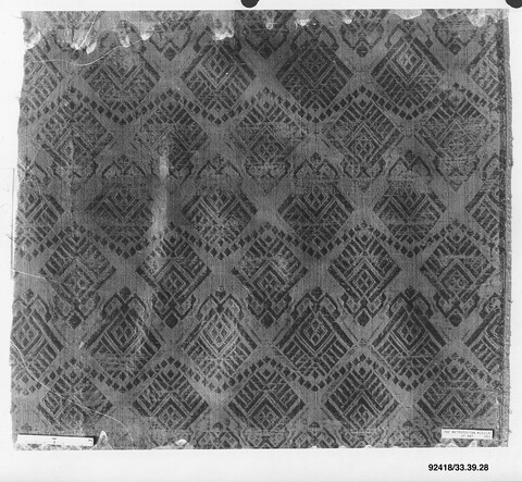Antique Diamond Pattern Woven Textile Fragment