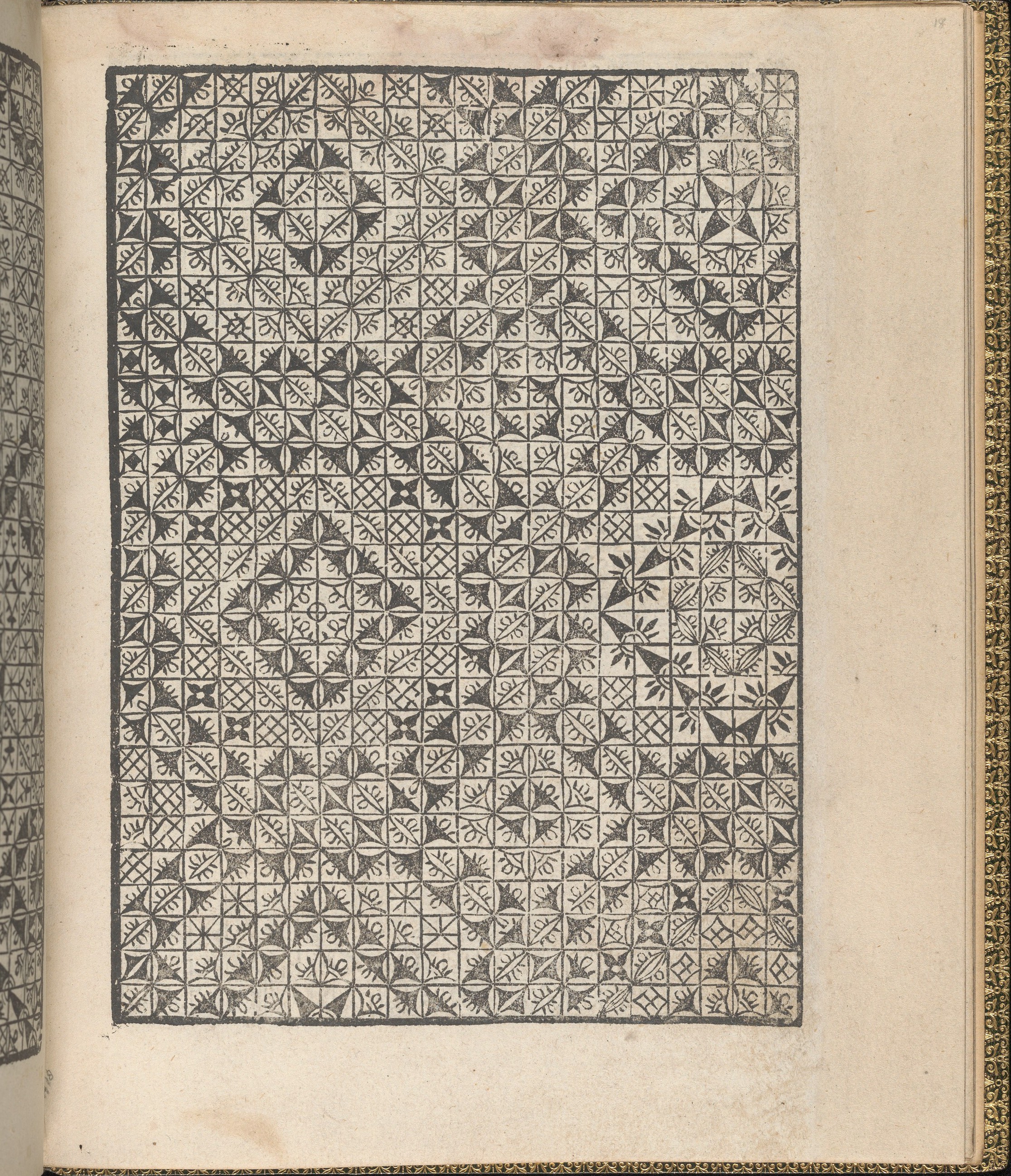 Antique Geometric Pattern Print