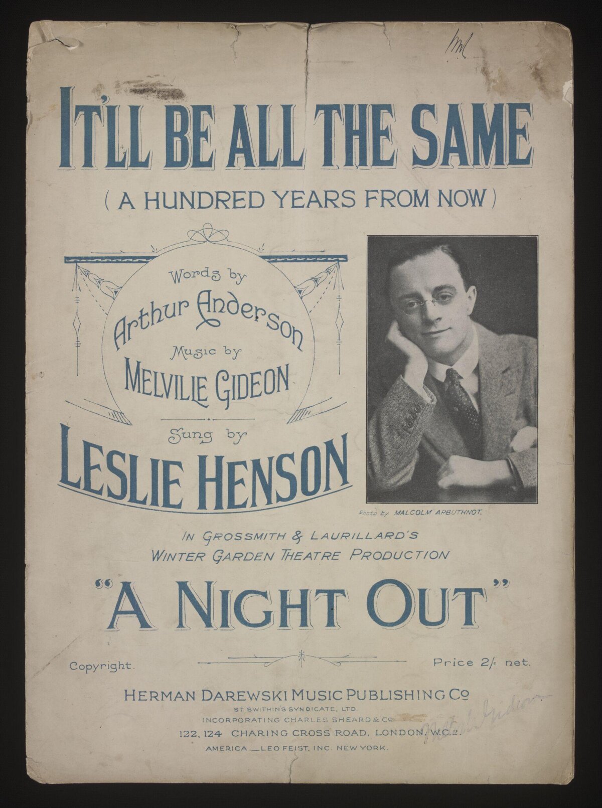 It'll Be All The Same Sheet Music Cover